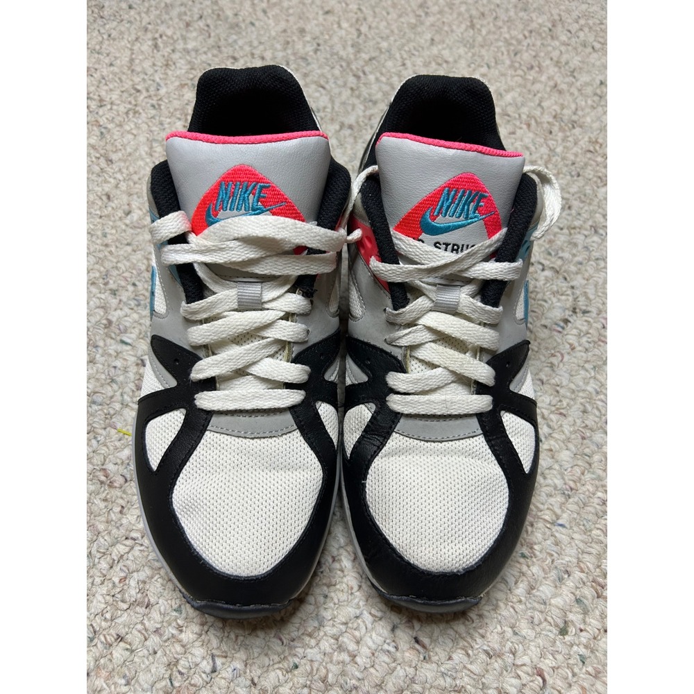 Nike Air Structure‎ Kids Sneakers, Retro Running Shoes, White Black Blue